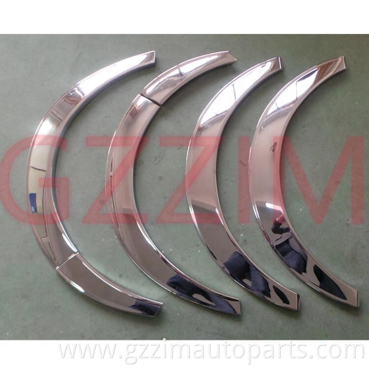 Abs Plastic Chromed Fender Wheel Brow Eyebrow Protector Wheel Arch Mudguards For Hi Ce 2005 20142